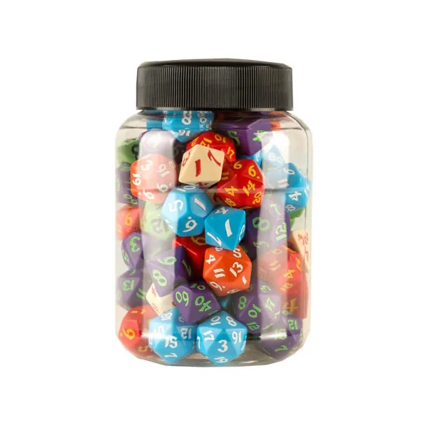 JMIX04 - Round jug with classic RPG cubes (80)