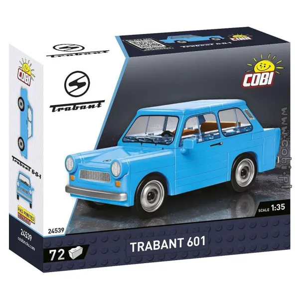 COBI-24539 - YOUNGTIMER /24539/ TRABANT 601, 72 Teile, ab 5 Jahren