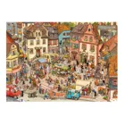 298845 - Market Place, Cartoon im Dreieck, 1000 Teile - Puzzlegröße 50 x 70 cm