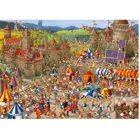 299200 - Bunny Battles, Cartoon im Dreieck, 1000 Pieces - Puzzle Size 50 x 70 cm