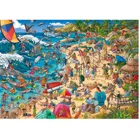 299224 - Seashore, Cartoon im Dreieck, 1000 Pieces - Puzzle Size 50 x 70 cm