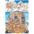 291181 - Heaven and Hell, Cartoon im Dreieck, 1500 Pieces - Puzzle Size 60 x 80 cm