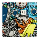 298418 - Spaceship, Cartoon im Dreieck, 1500 Pieces - Puzzle Size 60 x 80 cm