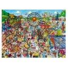 298425 - Oktoberfest, Cartoon im Dreieck, 1500 Teile - Puzzlegröße 60 x 80 cm