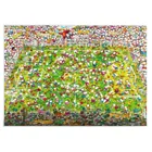 290726 - Crazy World Cup, Cartoon im Dreieck, 4000 Pieces - Puzzle Size 96 x 136 cm