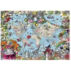 299132 - Quirky World - Map Art, 2000 pieces, 96.6 x 68.8 cm