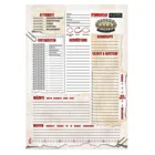 US85013 - Savage Worlds - Character Sheet Set, 5 Deluxe Sheets, 20 Regular Sheets (DE edition)