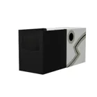 ART30605 - Double Deck Shell: Protective box for cards - White/Black, for 150+ cards