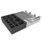 ORG054 - Foam set + Organizer for Warhammer Quest: Cursed City - board game box