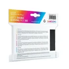 GGS10110 - Matte Double Sleeving Packung Transparent/schwarz (2x100 Hüllen)