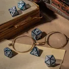 SCTH21 - Call of Cthulhu - Dice Set, abyssal and white