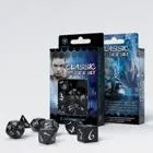 SCLE01 - Classic RPG black & white, dice set (7 pieces)