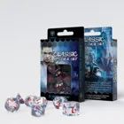 SCLE03 - Classic RPG Transparent & blue-red, set of dice (7 pieces)