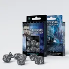 SCLE11 - Classic RPG Smoky & white, set of dice (7 pieces)