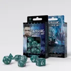 SCLE04 - Classic RPG Stormy & white, dice set (7 pieces)