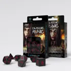 SCLR01 - Classic Runic black & red dice set (7 pieces)