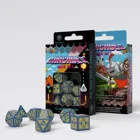 SARC01 - Arcade blue and yellow dice set (7 pieces)