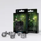 SELV07 - Elvish Translucent & Black Cube Set (7 pieces)