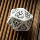 20LEV02 - D20 Level Counter white & black Die (1)