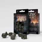 SRUN05 - RuneQuest Dice Set, bottle-green & gold (7)