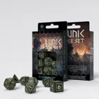 SRUN03 - RuneQuest Dice Set, black & glow-in-the-dark (7)