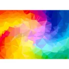 ENJOY-1239 - Rainbow Gradient Poligonal Swirl, Puzzle , 1000 pieces