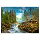 ENJOY-1605 - A Log Cabin by the Rapids, Puzzle , 1000 pieces