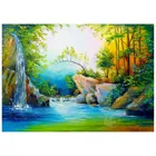 ENJOY-1714 - In the Woods near the Waterfall, Puzzle , 1000 pieces