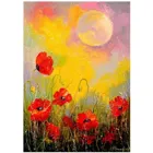 ENJOY-1823 - Poppies in the Moonlight, Puzzle , 1000 Teile