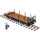 COBI-6284 - TRAINS /6284/GERMAN RAILWAY Heavy platform wagon TYPE SSY, 420 parts, from 8 years.