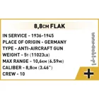 COBI-3047 - FLAK 88, model, 225 parts, from 8 years old