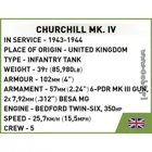 COBI-2717 - CHURCHILL MK.IV, model, 315 parts, from 10 years old