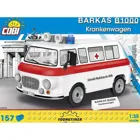 COBI-24595 - BARKAS B1000 KRANKENWAGEN, Modell, 157 Teile, ab 5 Jahren