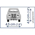 COBI-24510 - CITROEN 2CV TYPE A (1949), model, 80 parts, from 6 years onwards