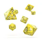 Oakie Doakie Dice Würfel RPG-Set Translucent - Gelb, 7 Stück