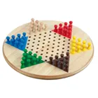 Halma Mühle Kombination, maxi, 500 mm,Brettspiel aus Holz, 1-2 Spieler, ab 8 Jah, (DE-Ausgabe)