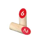 Number Kubb Game , wooden game of skill, 1-2 players, from 8 years old