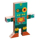 Robot Cube, Figurenspiel, 1 Spieler,Brettspiel aus Holz, 1-2 Spieler, ab 8 Jahre