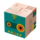 Robot Cube, Figurenspiel, 1 Spieler,Brettspiel aus Holz, 1-2 Spieler, ab 8 Jahre