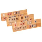 Rummy, Holzkassette ,Brettspiel aus Holz, 1-2 Spieler, ab 8 Jahre