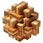 6053 - Verflixter Knoten, bamboo, board game made of wood, 1-2 players, from 8 years old