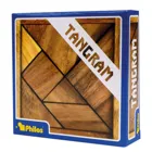 6212 - Tangram, Samena Holz, Brettspiel aus Holz, 1-2 Spieler, ab 8 Jahren