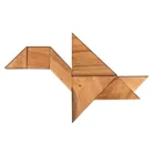 6212 - Tangram, Samena Holz, Brettspiel aus Holz, 1-2 Spieler, ab 8 Jahren