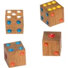 6322 - Mah Jongg, wooden, without Arabic numerals, wooden board game, 1-2 players