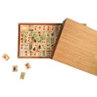 6323 - Mah Jongg, with Arabic numerals, board game made of wood, for 4 players, from 8 years old