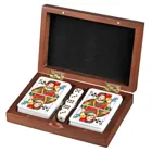 Rummy, with dice, in wooden box, wooden board game, 1-2 players, 8 years and up