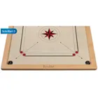 8205 - Carrom,Brettspiel aus Holz, 1-2 Spieler, ab 8 Jahre