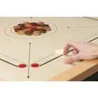 8205 - Carrom,Brettspiel aus Holz, 1-2 Spieler, ab 8 Jahre