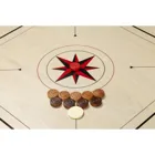 8205 - Carrom,Brettspiel aus Holz, 1-2 Spieler, ab 8 Jahre