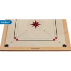 8205 - Carrom,Brettspiel aus Holz, 1-2 Spieler, ab 8 Jahre